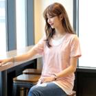 Cutout-detail Layered T-shirt