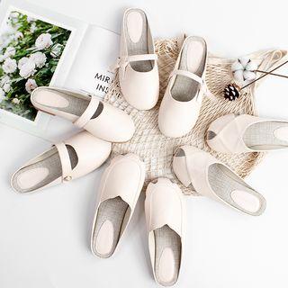 Faux Leather Mules (various Designs)