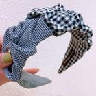 Gingham Shirred Headband