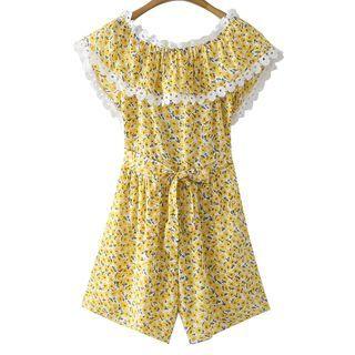 Floral Tie-waist Romper