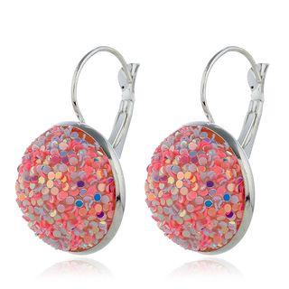 Sequined Bead Dangle Earring