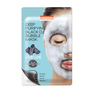 Purederm - Deep Purifying Black O2 Bubble Mask (charcoal) 20g 20g