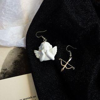 Asymmetrical Cupid Angel Drop Earring