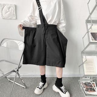 Asymmetrical Suspender Shorts