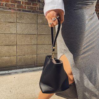 Trapezoid Mini Hang Bag With Strap