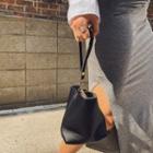 Trapezoid Mini Hang Bag With Strap