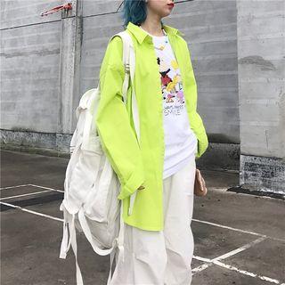 Plain Shirt Neon Green - One Size