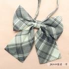 Plaid Bow Tie Jk049 - Gray - One Size