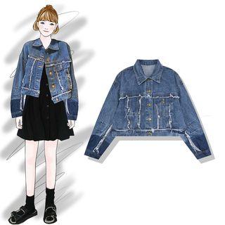 Retro Patchwork Denim Jacket
