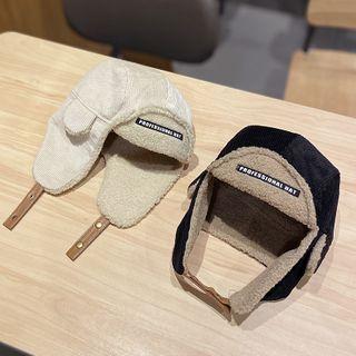 Lettering Embroidered Gloves