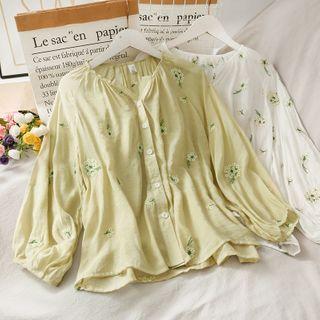 Loose-fit Embroidered Light Shirt