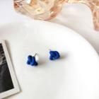 Knot Alloy Earring 1 Pair - Blue - One Size