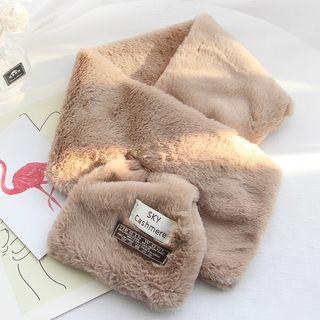 Plain Faux Fur Scarf