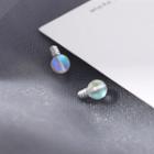 925 Sterling Silver Light Bulb Stud Earrings 1 Pair - As Shown In Figure - One Size