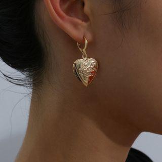 Set: Faux Pearl / Butterfly / Heart / Flower Dangle Earring 0544 - Gold - One Size