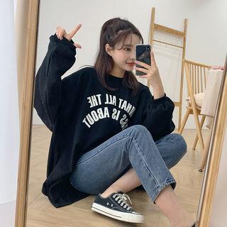 Extra Oversize Letter Sweatshirt
