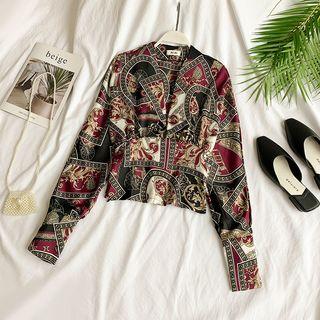 Leopard Pattern Long-sleeve Top