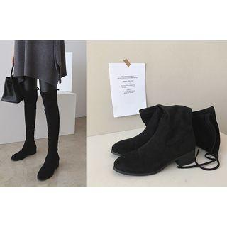 Faux-suede High Boots