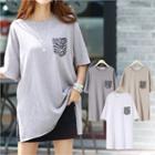 Zebra Pocket Boxy-fit T-shirt