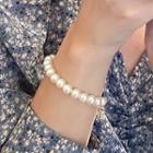 Faux Pearl Bracelet White Faux Pearl - Gold - One Size