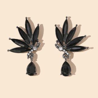 Butterfly Earring 1 Pair - 9686 - Black - One Size