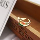 Rabbit & Carrot Open Ring 5579 - As Shown In Figure - One Size