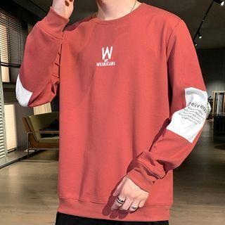 Lettering Sweatshirt / Set