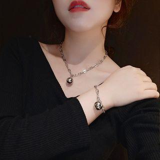 Metal Ball Bracelet / Necklace / Set