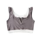 Mock Two-piece Knit Corp Tank Top