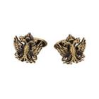 Fashion High-end Vintage Plated Gold Double-headed Eagle Cufflinks Golden - One Size
