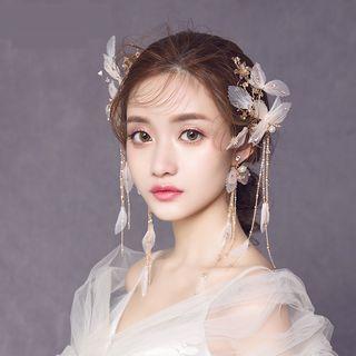 Bridal Tassel Hair Clip / Earring