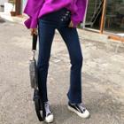 Boot-cut Button-fly Jeans