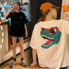 Roundneck Dinosaur Print T-shirt
