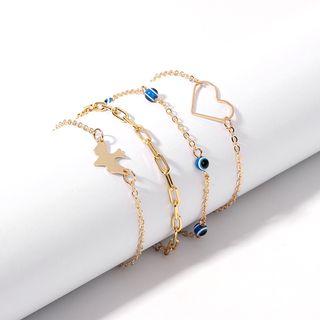 Alloy Bracelet (various Designs) Set - One Size