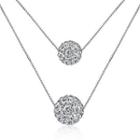 Rhinestone Ball Pendant Necklace As Shown In Figure - One Size