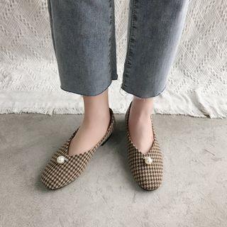 Low-heel Houndstooth Shoes