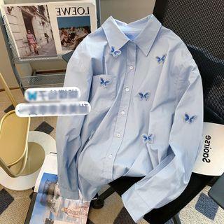 Butterfly-accent Shirt