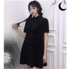 Traditional Chinese Short-sleeve A-line Mini Dress