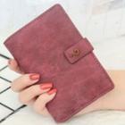 Question Mark Buttoned Buckled Wallet