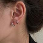 Retro Alloy Earring 1 Pair - Ear Ring Buckle - Silver - One Size