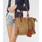 Stitched Tote Light Brown - One Size