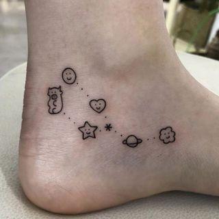 Animal / Planet Print Waterproof Temporary Tattoo One Piece - One Size