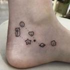 Animal / Planet Print Waterproof Temporary Tattoo One Piece - One Size