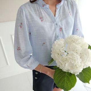 Embroidered Cotton Blouse