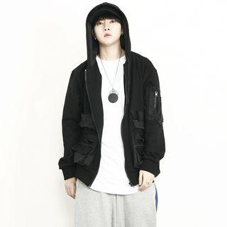 Multi-pocket Zip-up Hoodie