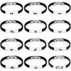 Zodiac Stainless Steel Silicone Bracelet (various Designs)