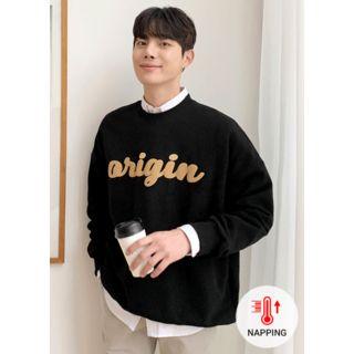 Origin Printed Fleece-lined Sweatshirt
