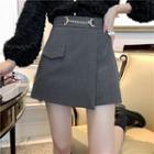 Chain-accent Mini Skort