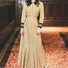 Set: Sailor Collar Top + Maxi Skirt