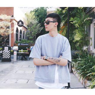 Mock Two Piece Short-sleeve Top
